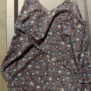 CAbi Purple Floral Women's Top